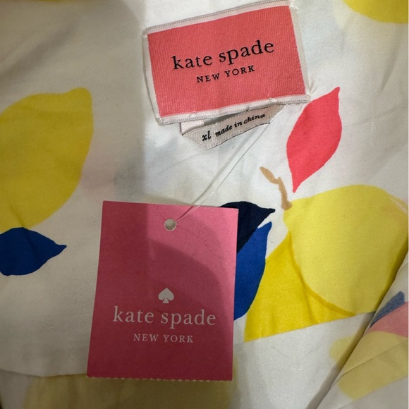 NWT Kate Spade women’s summer cotton fit & flare lemon dress size XL - Picture 9 of 12